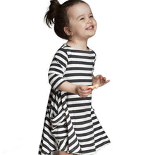 Baby & Mom Family Matching Outfits Dress Women Kids Pajamas Stripe Three Quater Sleeve Mother and Child Clothing