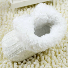 Baby Shoes Infants Crochet Knit Fleece Boots Wool Snow Crib Shoes Toddler Boy Girl Booties