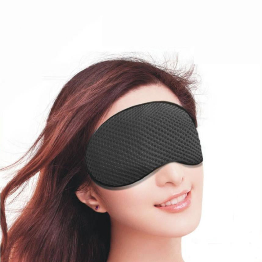 Bamboo Charcoal Fibers Breathable Sleeping Eye Mask Blindfold Shade Sleep Aid Tools Black Sleep Eyeshade A14