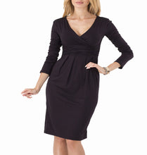 Big Size Ladies Office Work Dress Elegant V-neck Long Sleeve Pleated Slim Dress 6 Colors Bodycon Package Hip Vestidos