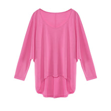 Big Size Loose T Shirt Women Casual Irregular Long Sleeve Tee Shirts O neck Solid Oversized Women Tops Plus Size Women Clothing