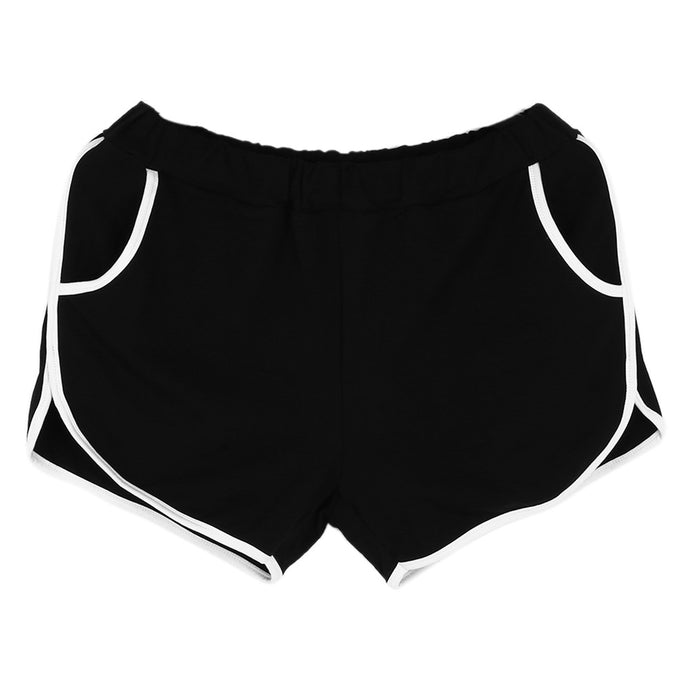 Black Leisure Women Shorts Fitness Beach Women Short Femme Stretch Pantalones