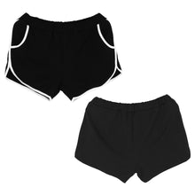 Black Leisure Women Shorts Fitness Beach Women Short Femme Stretch Pantalones