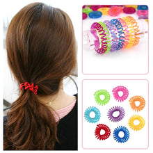 10Pcs Girl Elastic Rubber Hairband Phone Wire Hair Tie Ring Rope Ponytail