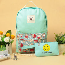 Brand Canvas Women Backpack Big Capacity Travel Smiley School Bags For Teenagers Cartoon Backpack For Girls Mochilas Escolar