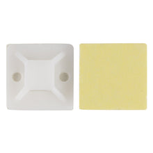 100PCS 20mm Self Adhesive Cable Wire Zip Tie Mounts 70478