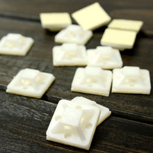 100PCS 20mm Self Adhesive Cable Wire Zip Tie Mounts 70478