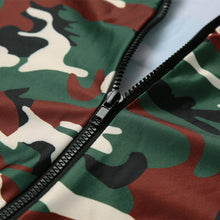 Sexy Outfits Women Jumpsuit Camouflage Print V Neck Long Sleeve Bodycon Playsuit Rompers Army Green Catsuit