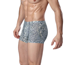 Brand Sexy Men Underwear Cuecas Boxers Shorts Underpants Floral Print Elastic Waist Mens Underwear Boxers Panties