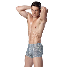 Brand Sexy Men Underwear Cuecas Boxers Shorts Underpants Floral Print Elastic Waist Mens Underwear Boxers Panties