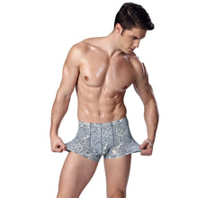 Brand Sexy Men Underwear Cuecas Boxers Shorts Underpants Floral Print Elastic Waist Mens Underwear Boxers Panties