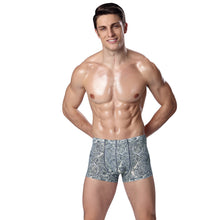 Brand Sexy Men Underwear Cuecas Boxers Shorts Underpants Floral Print Elastic Waist Mens Underwear Boxers Panties