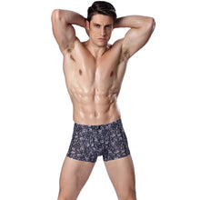 Breathable Underwear Mens Boxers Shorts Boxers Flora Print Elastic Waist Underpants Men Boxer Underwear Panties