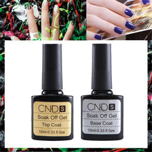 CNHIDS 2pc , Top coat, + Base coat, Uv Gel Nail Polish Primer untuk dekorasi Nail Art Manicure For 's Nail Art