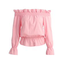 Camisas Blusas Tops Ladies Loose Long Sleeve Off Shoulder Chiffon Blouse Shirt Women Blouses plus size