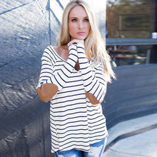 Camisas Femininas Long Sleeve Tshirt Women T Shirt Women Tops Poleras De Mujer Stripe T-shirt Blusa Lady Veste Femme
