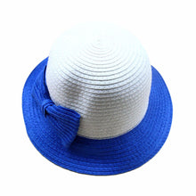 Casual Kids Girls Sun Hat Toddler Beach Bucket Hat Baby Girls Kids Bowknot Straw Caps 5 Sizes