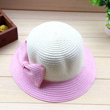 Casual Kids Girls Sun Hat Toddler Beach Bucket Hat Baby Girls Kids Bowknot Straw Caps 5 Sizes