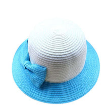 Casual Kids Girls Sun Hat Toddler Beach Bucket Hat Baby Girls Kids Bowknot Straw Caps 5 Sizes