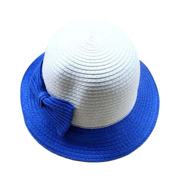 Casual Kids Girls Sun Hat Toddler Beach Bucket Hat Baby Girls Kids Bowknot Straw Caps 5 Sizes