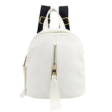Designer Small Backpack Women White and Black Travel PU Leather Backpacks Ladies Fashion Rucksack Mini Back Bags