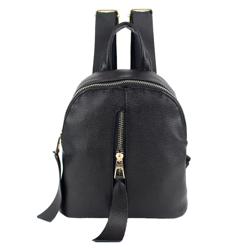 Designer Small Backpack Women White and Black Travel PU Leather Backpacks Ladies Fashion Rucksack Mini Back Bags