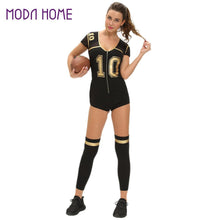 Club Football Costume Set Fashion Women Romper and Jumpsuit School Girls Sexy Uniform Cosplay Sport Clothes Lady Clothing