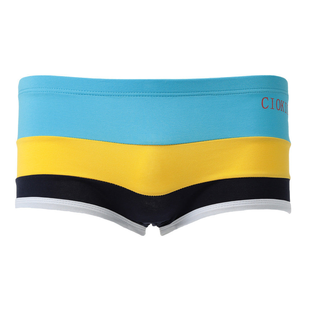 Comfortable Men Boxer Shorts U Convex Pouch Panties Sexy Striped Elastic Waist Breathable Mans Underwear Underpants
