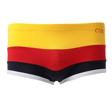 Comfortable Men Boxer Shorts U Convex Pouch Panties Sexy Striped Elastic Waist Breathable Mans Underwear Underpants