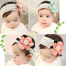 Cute Baby Kids Girls Hair Bands Headbands Bowknot Flower Hair Clips Ribbon Headdress Hair Wear