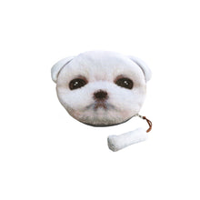 Cute  Women Coin Purse Animal Head Print Zipper Closure Cute Mini Wallet Small Cartoon Clutch Bag