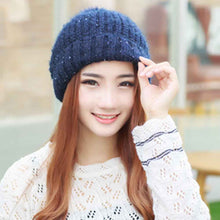 Cute Fur Ball Pompom Women Fashion Keep Warm Hats Knitted Wool Hemming Hat Beanies Accessories Fur Pom Cap