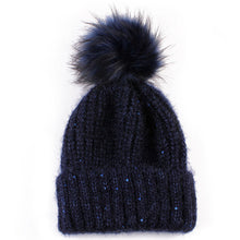 Cute Fur Ball Pompom Women Fashion Keep Warm Hats Knitted Wool Hemming Hat Beanies Accessories Fur Pom Cap
