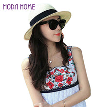 Cute Women Girls Straw Hat Solidcolor Cat Lace Belt Headwear Sun Bucket Sun Hat Women Cap Beachwear Camel/Beige