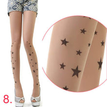 Cute Women Sexy Transparent Silk Stocking Tattoo Pantyhose Woman Leggings