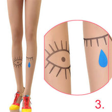 Cute Women Sexy Transparent Silk Stocking Tattoo Pantyhose Woman Leggings
