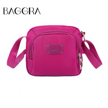 Designer Fashion Women Crossbody Bag Nylon Waterproof Bolsa Feminina Zipper Fastening Pockets Solid Shoulder Bag