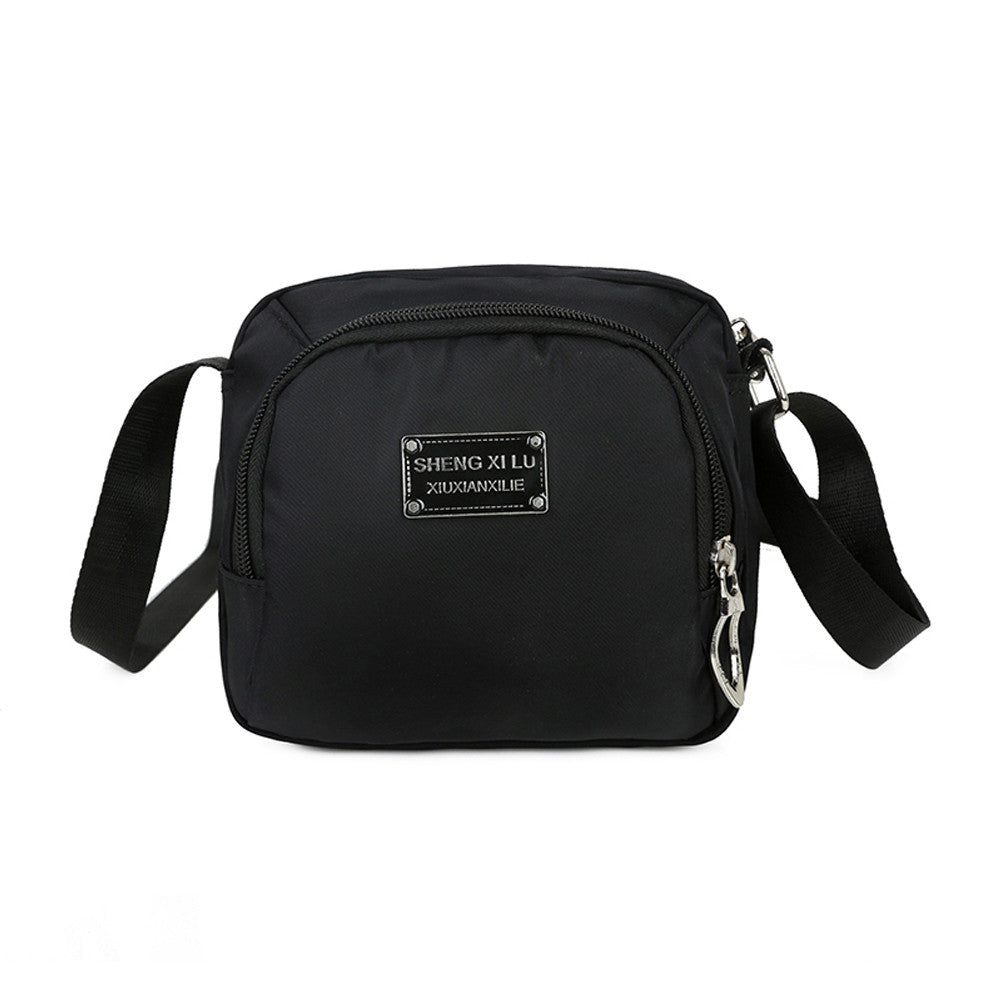 Designer Fashion Women Crossbody Bag Nylon Waterproof Bolsa Feminina Zipper Fastening Pockets Solid Shoulder Bag