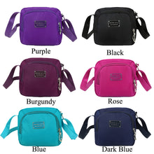 Designer Fashion Women Crossbody Bag Nylon Waterproof Bolsa Feminina Zipper Fastening Pockets Solid Shoulder Bag
