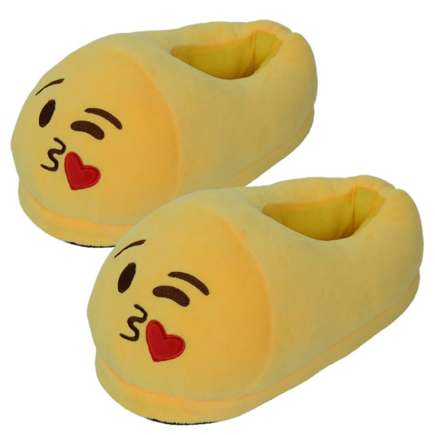 Emoji Slippers Cartoon Sweet Warm Plush Slipper Expression Men Women Slippers //House Shoes 15 Styles