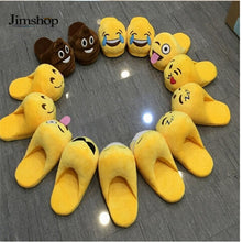 Emoji Slippers Cartoon Sweet Warm Plush Slipper Expression Women Men Slippers //House Shoes 10 Styles