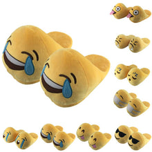 Emoji Slippers Cartoon Sweet Warm Plush Slipper Expression Women Men Slippers //House Shoes 10 Styles