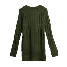 Fall Women Sweaters And Pullovers OL Knitted Sweater Solid Ribbed V-neck Long Sleeve Casual Longline Jumper Sweater Mujer