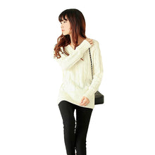 Fall Women Sweaters And Pullovers OL Knitted Sweater Solid Ribbed V-neck Long Sleeve Casual Longline Jumper Sweater Mujer