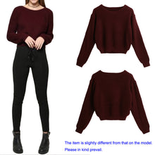 Fall Women Sweaters And Pullovers Knitted Sweater Solid O-Neck Long Sleeve Elegant Pullover Crop Top Knit Crop Top Mujer