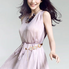 Fashion All-match Sweet Metal 3 and 5 Flowers Women Skirt Decorated Belly Chains Body Jewelry Chain