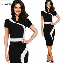 Fashion Brand Vintage Business Office Casual Party Pencil Sheath Dress Women Festa Dresses Robe Femme