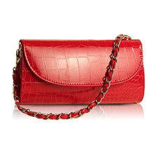 Fashion Designer Crocodile Pattern Ladies' Shoulder Chain Bag Wallet PU Leather Clutch Evening Bag Purse for Women Handbag