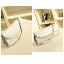 Fashion Designer Crocodile Pattern Ladies' Shoulder Chain Bag Wallet PU Leather Clutch Evening Bag Purse for Women Handbag