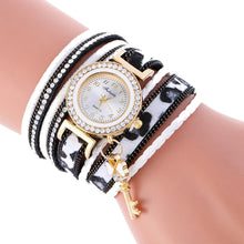 Fashion Women's Ladies Dress Watches Key Braided Rhinestone Quartz Wrist Watches Lady Dress Watches Relogio Femininos